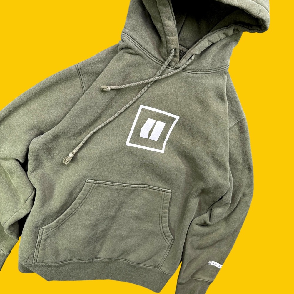 Armada Hoodie Women XS Green Graphic Logo Ski Snowboard Gorpcore Earth Tones‎